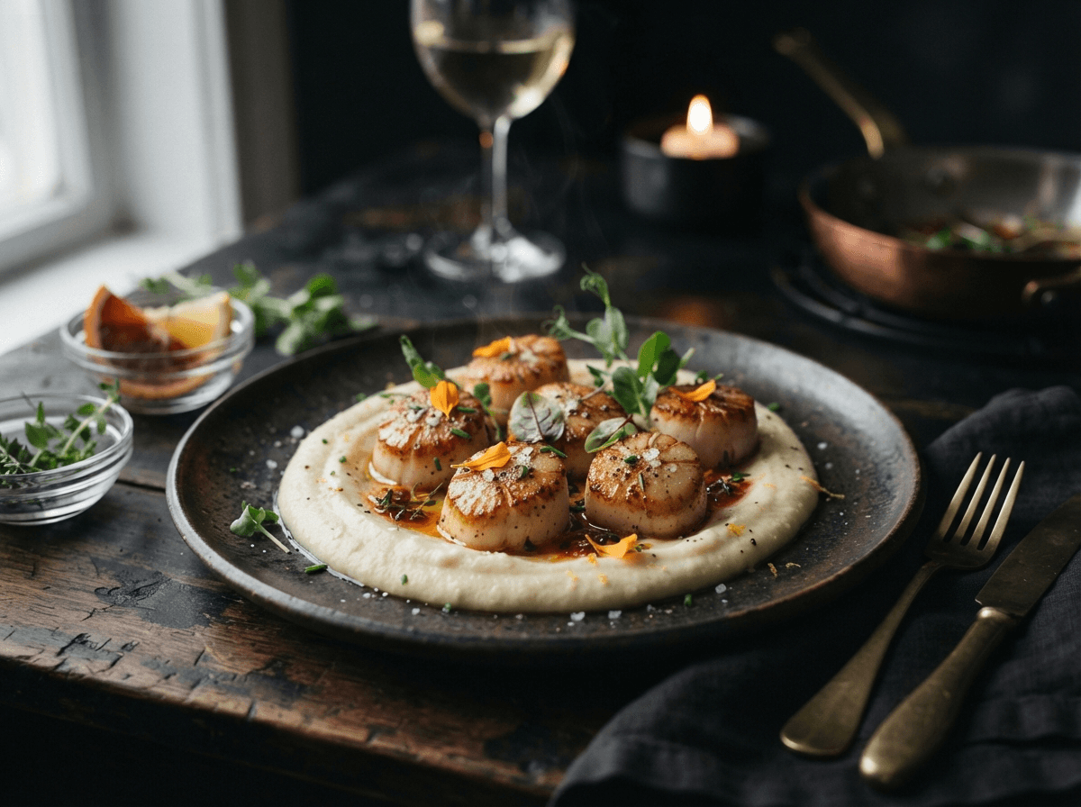 Citrus Seared Scallops